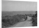 599 cc Panther motorcycle competing in the MCC Torquay Rally, 1938 by Bill Brunell