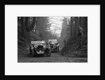 SD Marr's Tracta open sports and R Peaty's Singer open 4-seater at the JCC Half-Day Trial, 1930 by Bill Brunell