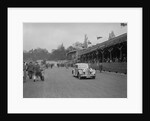 SS Jaguar saloon at a race meeting at Crystal Palace, London, 1939 by Bill Brunell