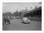 SS Jaguar saloon at a race meeting at Crystal Palace, London, 1939 by Bill Brunell