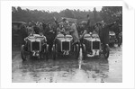 Three Austin 7 TT type Ulsters at the LCC Relay Grand Prix, Brooklands, 1931 by Bill Brunell