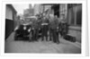 Group of men with a Triumph Super Seven, c1930(?) by Bill Brunell
