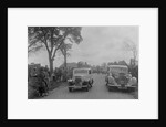 Austin sports saloon of Mrs MS Flewitt and Rolls-Royce saloon at the RSAC Scottish Rally, 1934 by Bill Brunell