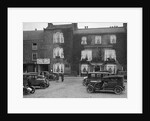 Cars parked outside the Fleece Hotel, Thirsk, Yorkshire, Ilkley & District Motor Club Trial, 1930s by Bill Brunell