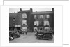 Cars parked outside the Fleece Hotel, Thirsk, Yorkshire, Ilkley & District Motor Club Trial, 1930s by Bill Brunell