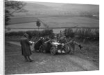 MG PB of K Scales getting a push during the MG Car Club Midland Centre Trial, 1938 by Bill Brunell