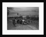 MG PB of K Scales getting a push during the MG Car Club Midland Centre Trial, 1938 by Bill Brunell