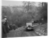 Standard Nine saloon of Mrs M Vaughan competing in the Sunbac Colmore Trial, Gloucestershire, 1933 by Bill Brunell