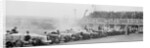 Cars at the start of a BARC race, Brooklands, 1930 by Bill Brunell