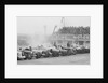Cars at the start of a BARC race, Brooklands, 1930 by Bill Brunell