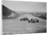 Bentley of Major H Butler and Lea-Francis Hyper racing at a BARC meeting, Brooklands, 1930 by Bill Brunell