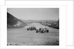 Bentley of Major H Butler and Lea-Francis Hyper racing at a BARC meeting, Brooklands, 1930 by Bill Brunell