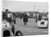 Marendaz Special of AC Hess and Bugatti Type 35 of O Bertram at a BARC meeting, Brooklands, 1930 by Bill Brunell