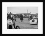 Marendaz Special of AC Hess and Bugatti Type 35 of O Bertram at a BARC meeting, Brooklands, 1930 by Bill Brunell