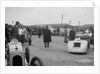 Marendaz Special of AC Hess and Bugatti Type 35 of O Bertram at a BARC meeting, Brooklands, 1930 by Bill Brunell