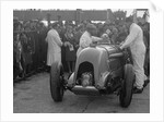 Bentley single-seater of Tim Birkin, winner of a race at a BARC meeting, Brooklands, 1930 by Bill Brunell