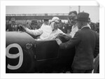 Bentley of CWF Hamilton, winner of a race at a BARC meeting, Brooklands, 1930 by Bill Brunell