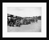 Bugatti Special 1 and Gwynne Special in the pits at a BARC meeting, Brooklands, 1933 by Bill Brunell