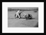 Charles Martin restarting his Amilcar after skidding, JCC 200 Mile Race, Brooklands, 1926 by Bill Brunell