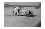 Charles Martin restarting his Amilcar after skidding, JCC 200 Mile Race, Brooklands, 1926 by Bill Brunell