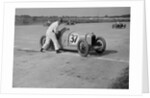 Charles Martin restarting his Amilcar after skidding, JCC 200 Mile Race, Brooklands, 1926 by Bill Brunell