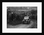 Standard of AV Spotiswoode competing in the MCC Exeter Trial, Ibberton Hill, Dorset, 1930 by Bill Brunell