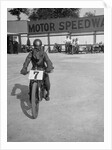 A rider at Lea Bridge speedway circuit, Leyton, London, 1928 by Bill Brunell