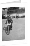 A rider at Lea Bridge speedway circuit, Leyton, London, 1928 by Bill Brunell