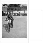 A rider at Lea Bridge speedway circuit, Leyton, London, 1928 by Bill Brunell