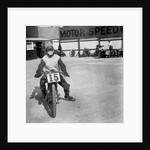 A rider at Lea Bridge speedway circuit, Leyton, London, 1928 by Bill Brunell
