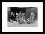 Working on Raymond Mays' Vauxhall-Villiers, c1930s by Bill Brunell