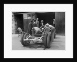 Working on Raymond Mays' Vauxhall-Villiers, c1930s by Bill Brunell