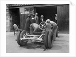Working on Raymond Mays' Vauxhall-Villiers, c1930s by Bill Brunell
