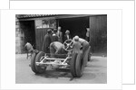 Working on Raymond Mays' Vauxhall-Villiers, c1930s by Bill Brunell