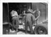 Working on Raymond Mays' Vauxhall-Villiers, c1930s by Bill Brunell