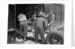 Working on Raymond Mays' Vauxhall-Villiers, c1930s by Bill Brunell