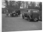 Talbot of EPH Jones and a MG 18/80 at the JCC Half-Day Trial, Ranmore Common, Surrey, 1930 by Bill Brunell