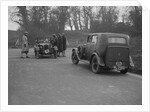 Talbot of EPH Jones and a MG 18/80 at the JCC Half-Day Trial, Ranmore Common, Surrey, 1930 by Bill Brunell