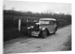 Standard Swallow saloon of WD Budley at the JCC Half-Day Trial, 1930 by Bill Brunell
