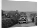 Ford Model A saloon of ASR Payne, MCC Lands End Trial, summit of Beggars Roost, Devon, 1933 by Bill Brunell