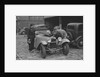 AES Curtis looking under the bonnet of his HRG at the RAC Rally, 1939 by Bill Brunell