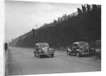 Rover saloon of A Corrie competing in the RAC Rally, Madeira Drive, Brighton, 1939 by Bill Brunell