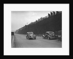 Rover saloon of A Corrie competing in the RAC Rally, Madeira Drive, Brighton, 1939 by Bill Brunell