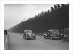 Rover saloon of A Corrie competing in the RAC Rally, Madeira Drive, Brighton, 1939 by Bill Brunell