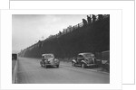 Rover saloon of A Corrie competing in the RAC Rally, Madeira Drive, Brighton, 1939 by Bill Brunell