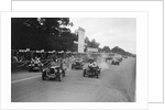 Start of a the Irish Grand Prix Saorstat Cup race, Phoenix Park, Dublin, 1930 by Bill Brunell