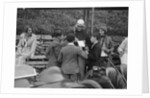 Goldie Gardner signing autographs at the Irish Grand Prix, Phoenix Park, Dublin, 1930 by Bill Brunell