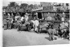 Alfa Romeos in the pits at the RAC TT Race, Ards Circuit, Belfast, 1929 by Bill Brunell