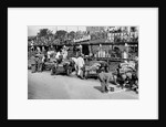 Alfa Romeos in the pits at the RAC TT Race, Ards Circuit, Belfast, 1929 by Bill Brunell