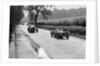 Riley 9 Brooklands of E Maclure and Bugatti Type 43 of JF Field, RAC TT, Ards Circuit, Belfast, 1929 by Bill Brunell